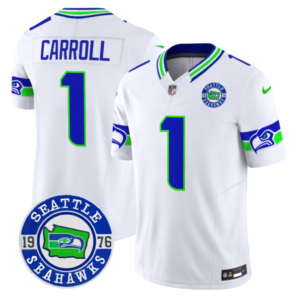 Men's Seahawks 2025 Seattle Est. 1976 Patch Vapor Limited Jersey - All Stitched - Image 43
