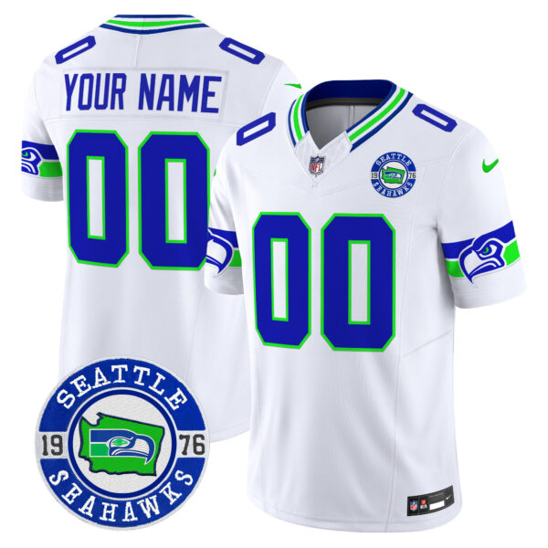 Seahawks 2025 Seattle Est. 1976 Patch Vapor Limited Custom Jersey - All Stitched - Image 6