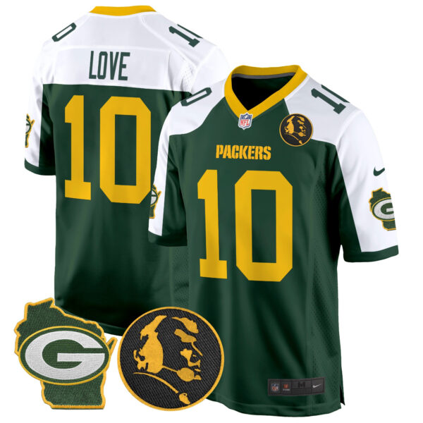 Men's Packers John Madden & Home Patch Game Jersey - All Stitched - Image 9