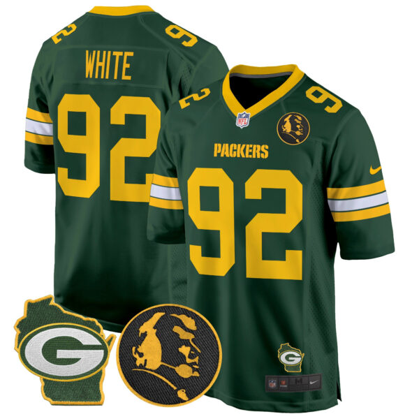 Men's Packers John Madden & Home Patch Game Jersey - All Stitched - Image 22