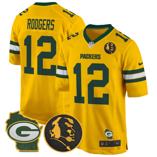 Men's Packers John Madden & Home Patch Game Jersey - All Stitched - Image 44