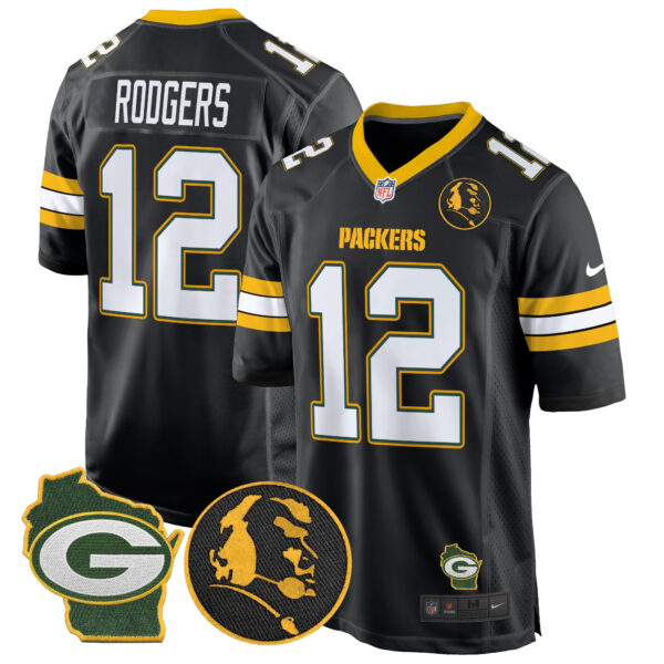 Men's Packers John Madden & Home Patch Game Jersey - All Stitched - Image 36