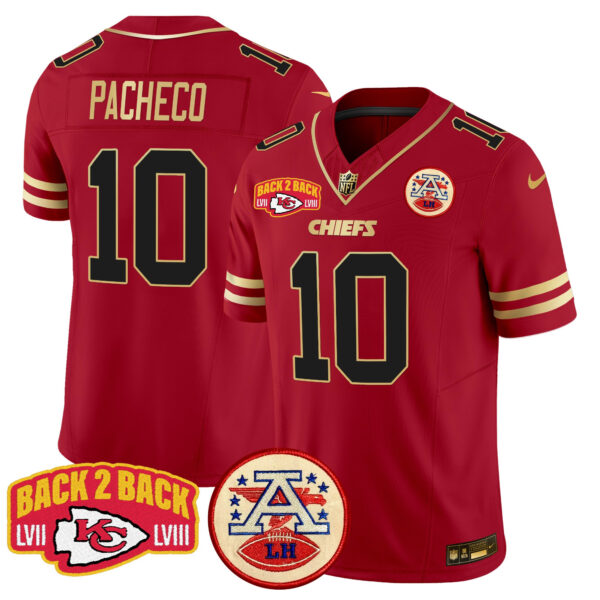 Men's Chiefs Super Back 2 Back Patch Vapor Limited Jersey - All Stitched - Image 20