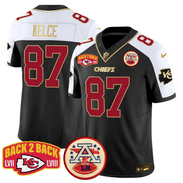 Men's Chiefs Super Back 2 Back Patch Vapor Limited Jersey - All Stitched - Image 2
