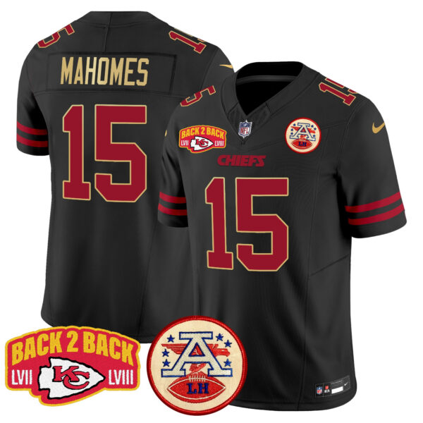 Men's Chiefs Super Back 2 Back Patch Vapor Limited Jersey - All Stitched - Image 33
