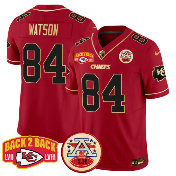 Men's Chiefs Super Back 2 Back Patch Vapor Limited Jersey - All Stitched - Image 29