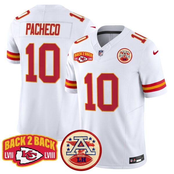 Men's Chiefs Super Back 2 Back Patch Vapor Limited Jersey - All Stitched - Image 52