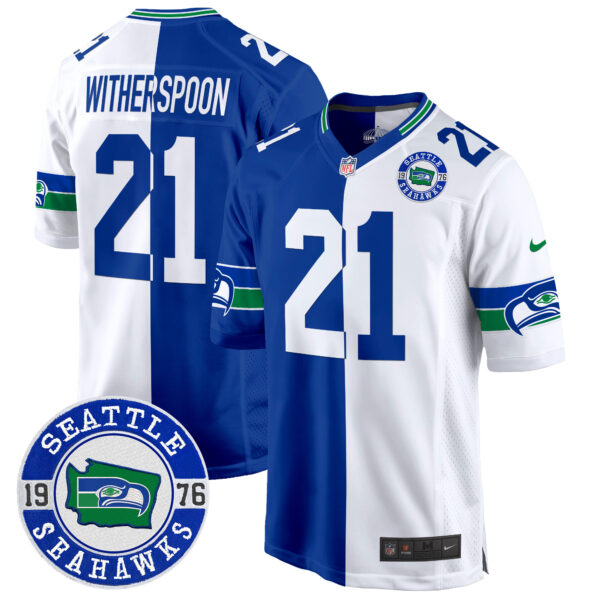 Men's Seahawks Throwback Est. 1976 Patch Game Jersey - All Stitched - Image 39