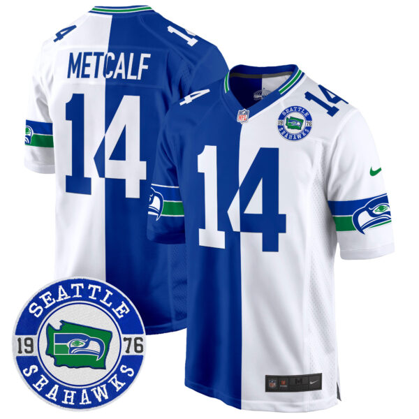 Men's Seahawks Throwback Est. 1976 Patch Game Jersey - All Stitched - Image 41