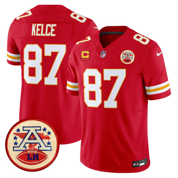Men's Chiefs 2024 Lamar Hunt Patch Vapor Limited Jersey - All Stitched - Image 42