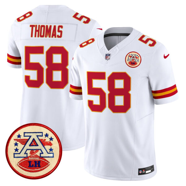 Men's Chiefs 2024 Lamar Hunt Patch Vapor Limited Jersey - All Stitched - Image 51
