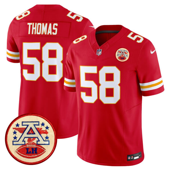Men's Chiefs 2024 Lamar Hunt Patch Vapor Limited Jersey - All Stitched - Image 43