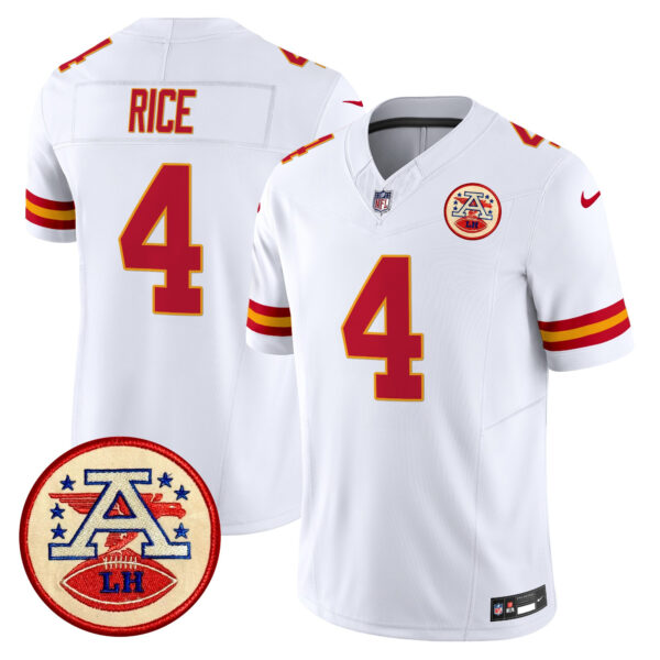 Men's Chiefs 2024 Lamar Hunt Patch Vapor Limited Jersey - All Stitched - Image 55