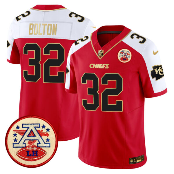 Men's Chiefs 2024 Lamar Hunt Patch Vapor Limited Jersey - All Stitched - Image 14