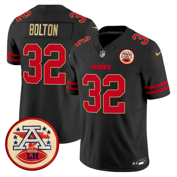 Men's Chiefs 2024 Lamar Hunt Patch Vapor Limited Jersey - All Stitched - Image 38