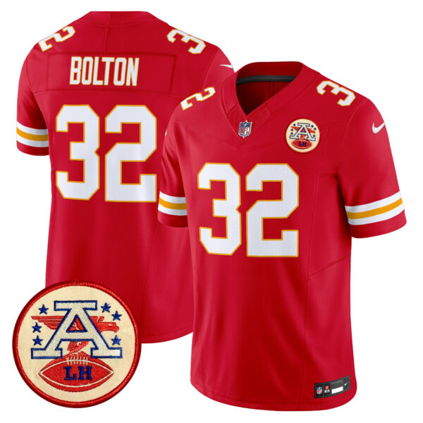Men's Chiefs 2024 Lamar Hunt Patch Vapor Limited Jersey - All Stitched - Image 46