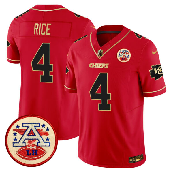 Men's Chiefs 2024 Lamar Hunt Patch Vapor Limited Jersey - All Stitched - Image 31