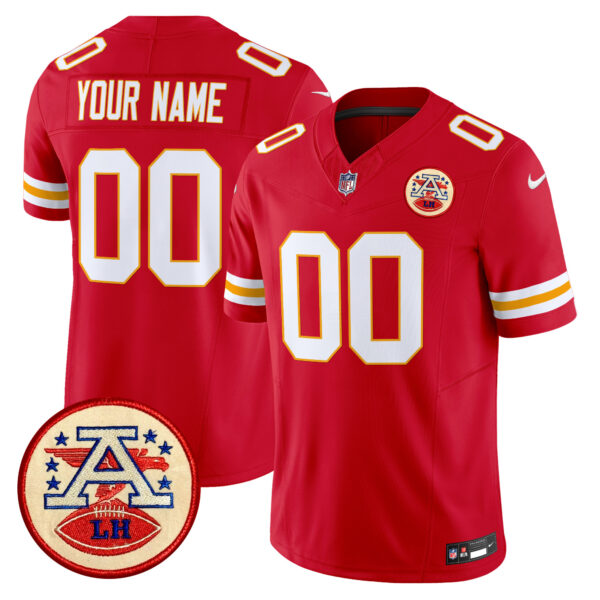 Chiefs 2024 Lamar Hunt Patch Vapor Limited Custom Jersey - All Stitched - Image 6