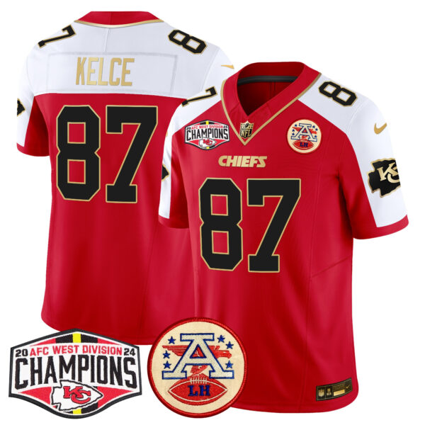 Men's Chiefs 2024 AFC West Division Champions Patch Vapor Limited Jersey - All Stitched - Image 10
