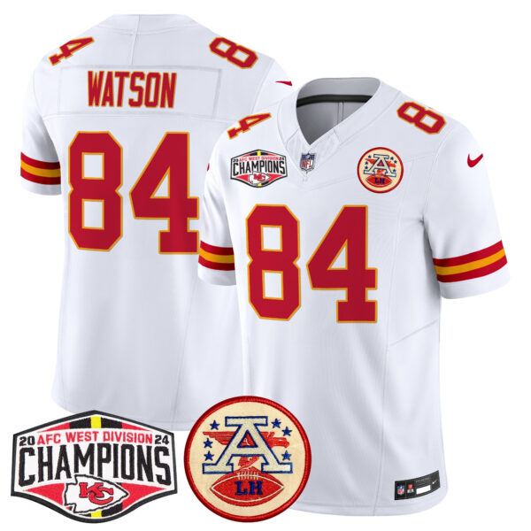 Men's Chiefs 2024 AFC West Division Champions Patch Vapor Limited Jersey - All Stitched - Image 53