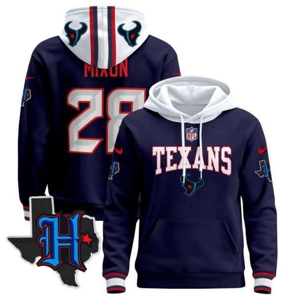Men's Houston Texans 2024 Pullover Hoodie V3 - All Stitched - Image 23