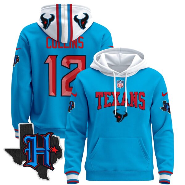 Men's Houston Texans 2024 Pullover Hoodie V3 - All Stitched - Image 9