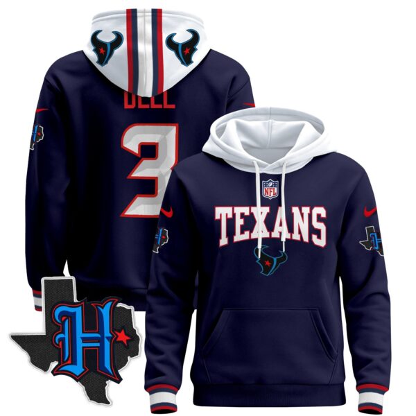 Men's Houston Texans 2024 Pullover Hoodie V3 - All Stitched - Image 24
