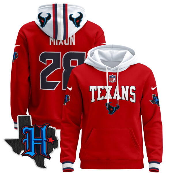 Men's Houston Texans 2024 Pullover Hoodie V3 - All Stitched - Image 33