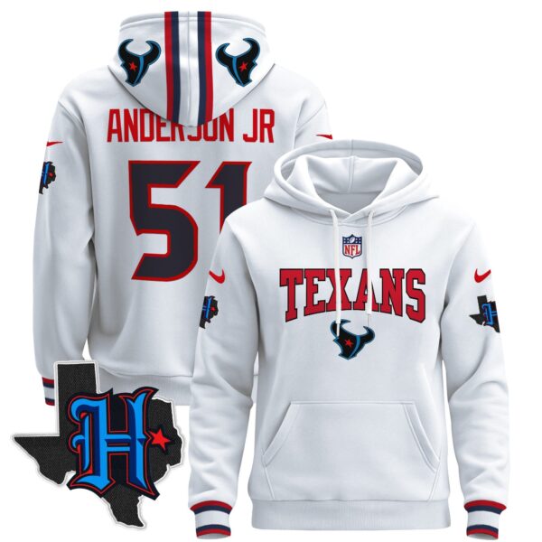 Men's Houston Texans 2024 Pullover Hoodie V3 - All Stitched - Image 47