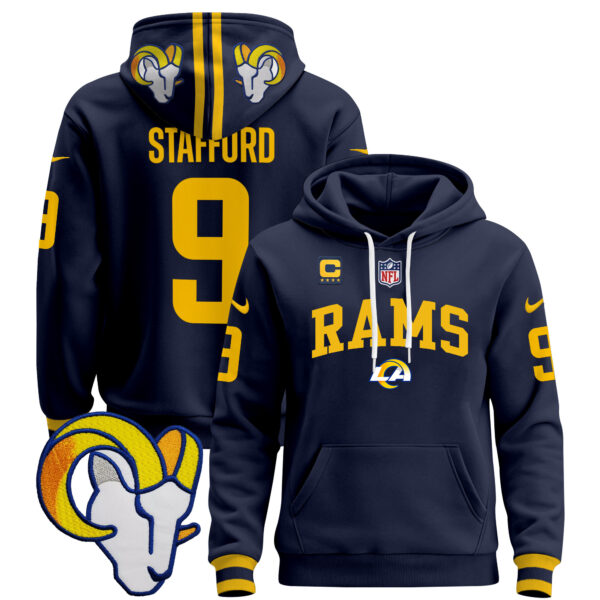 Men's Los Angeles Rams 2024 Pullover Hoodie V2 - All Stitched - Image 3