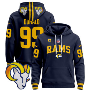 Men's Los Angeles Rams 2024 Pullover Hoodie V2 - All Stitched