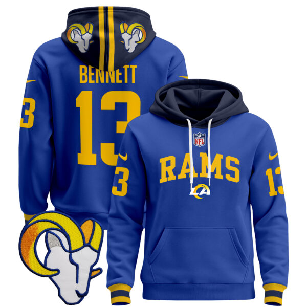 Men's Los Angeles Rams 2024 Pullover Hoodie V2 - All Stitched - Image 34