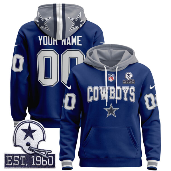 Dallas Cowboys 2024 Custom Pullover Hoodie V2 - All Stitched - Image 4