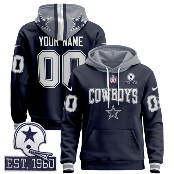 Dallas Cowboys 2024 Custom Pullover Hoodie V2 - All Stitched - Image 3