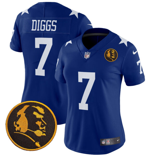 Women's Cowboys Texas & John Madden Patch Vapor Limited Jersey V2 - All Stitched - Image 35