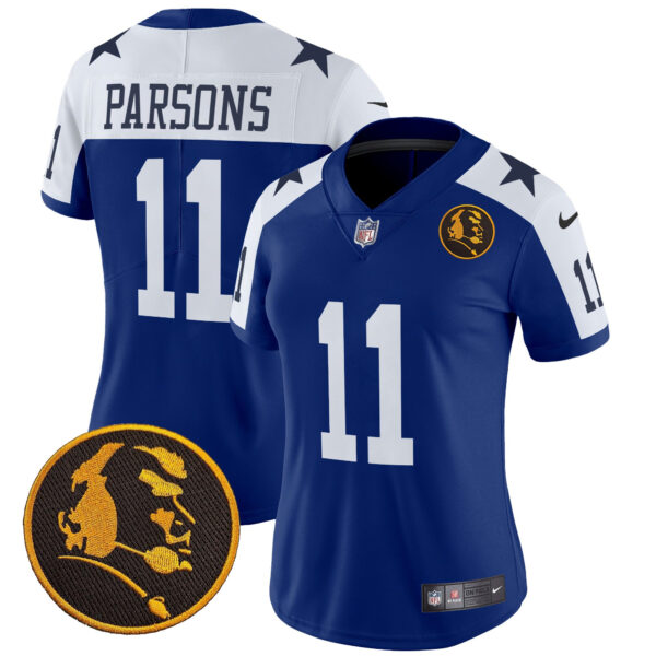 Women's Cowboys Texas & John Madden Patch Vapor Limited Jersey V2 - All Stitched - Image 15