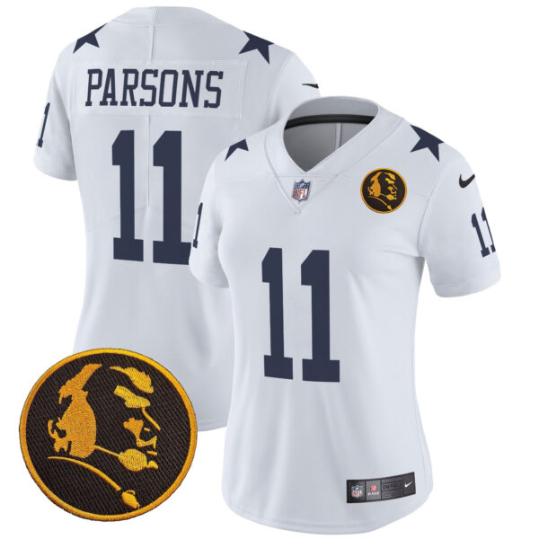 Women's Cowboys Texas & John Madden Patch Vapor Limited Jersey V2 - All Stitched - Image 42