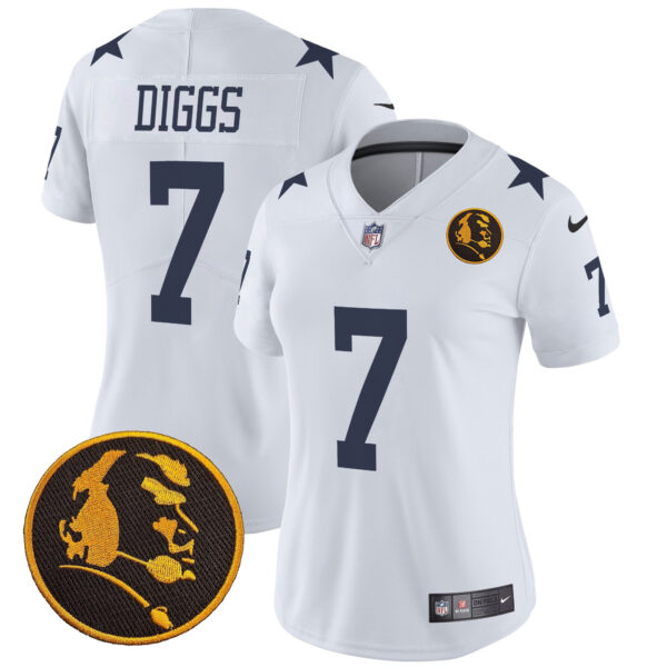 Women's Cowboys Texas & John Madden Patch Vapor Limited Jersey V2 - All Stitched - Image 44