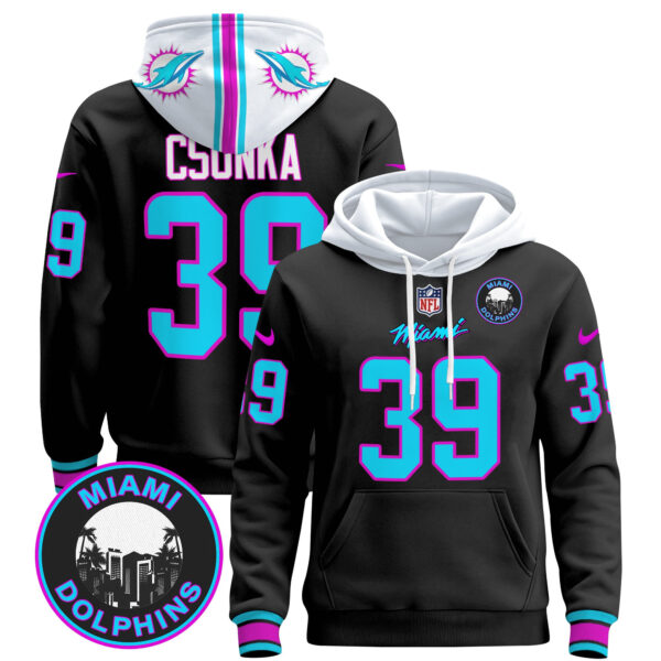 Men's Dolphins "Miami Vice" Pullover Hoodie - All Stitched - Image 16