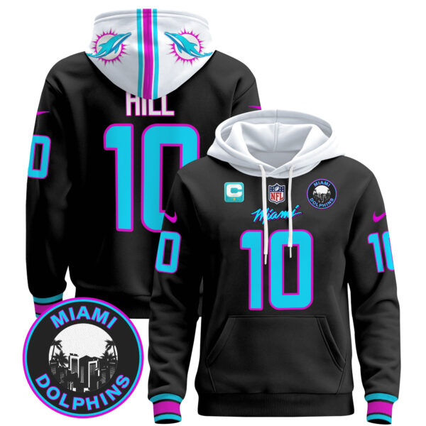 Men's Dolphins "Miami Vice" Pullover Hoodie - All Stitched - Image 12