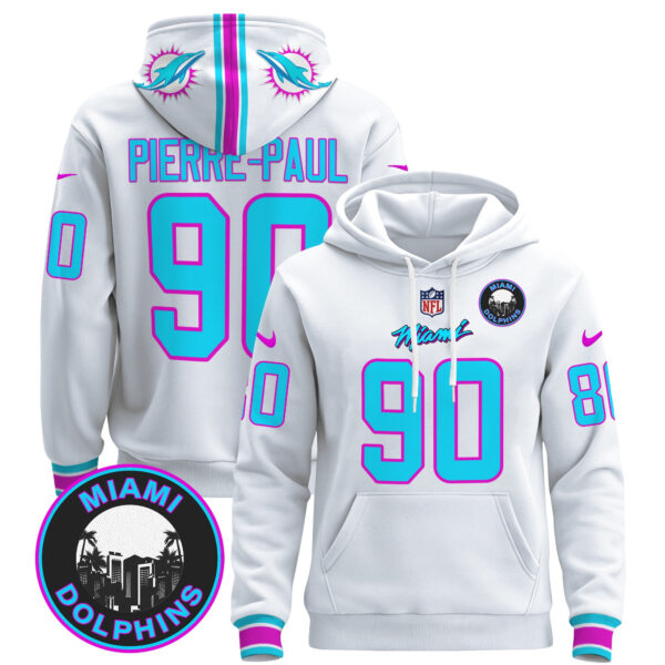Men's Dolphins "Miami Vice" Pullover Hoodie - All Stitched - Image 26