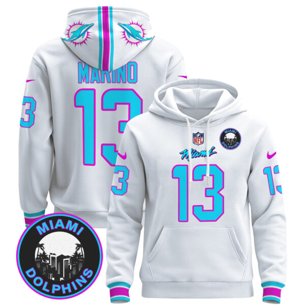 Men's Dolphins "Miami Vice" Pullover Hoodie - All Stitched - Image 23
