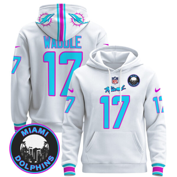 Men's Dolphins "Miami Vice" Pullover Hoodie - All Stitched - Image 20