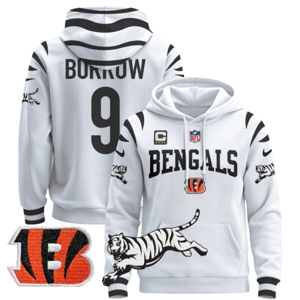 Men's Bengals 2024 Pullover Hoodie V2 - All Stitched - Image 8