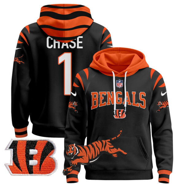 Men's Bengals 2024 Pullover Hoodie V2 - All Stitched - Image 16