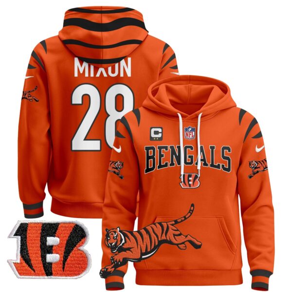 Men's Bengals 2024 Pullover Hoodie V2 - All Stitched - Image 25