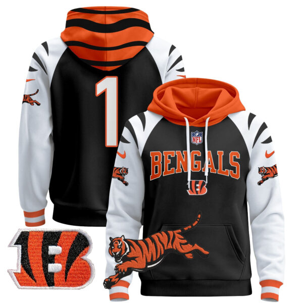Men's Bengals 2024 Pullover Hoodie V2 - All Stitched - Image 35