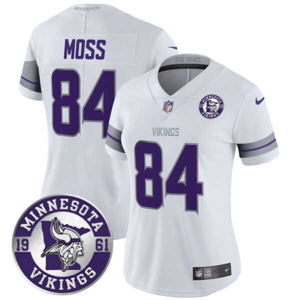 Women's Minnesota Vikings 2024 Vapor Limited Jersey - Est. 1961 Patch - All Stitched - Image 19