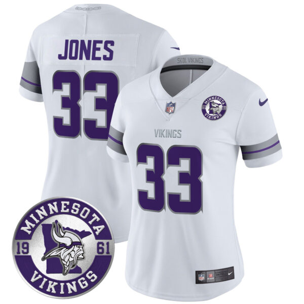 Women's Minnesota Vikings 2024 Vapor Limited Jersey - Est. 1961 Patch - All Stitched - Image 15