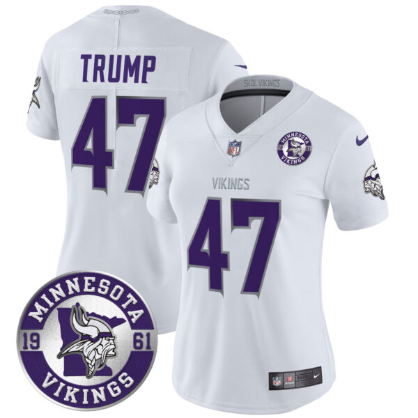 Women's Minnesota Vikings 2024 Vapor Limited Jersey - Est. 1961 Patch - All Stitched - Image 10